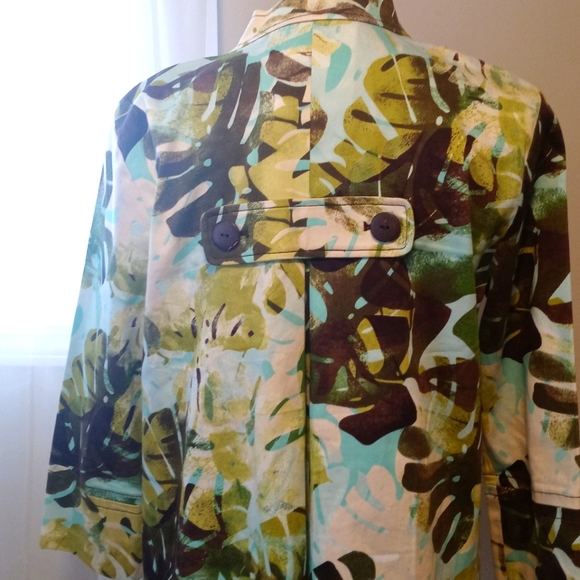 Ruby Rd. floral button down jacket - Picture 2 of 4